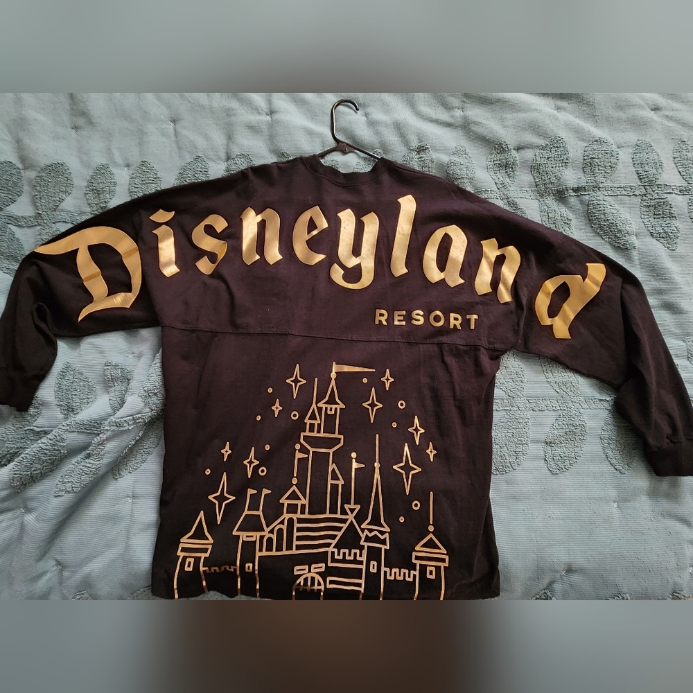 Disney Black and Gold Sweatshirt with Castle Design